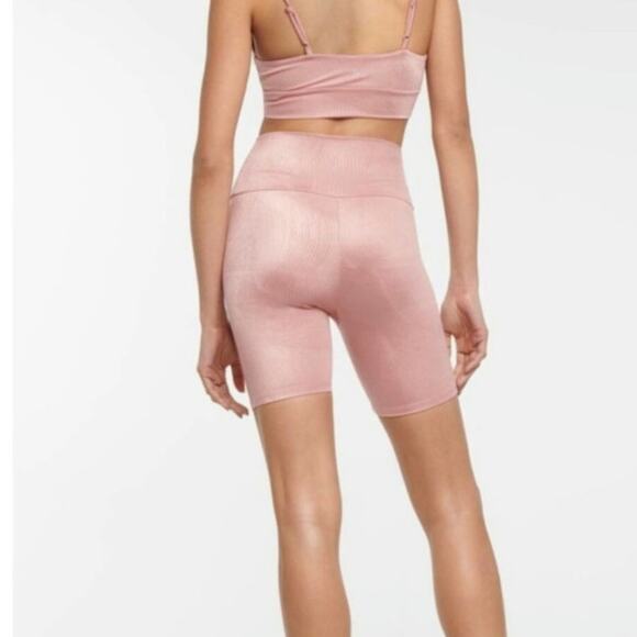 Lanston x Revolve biker shorts Mauve Pink high-waisted Athleisure Size S NWT - Picture 2 of 12